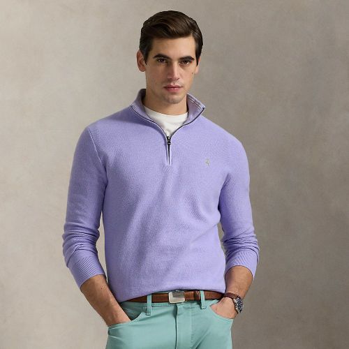 Pull demi-zippé en coton piqué - Polo Ralph Lauren - Modalova