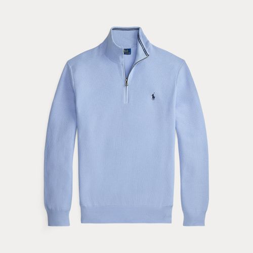 Pull demi-zippé en coton piqué - Polo Ralph Lauren - Modalova