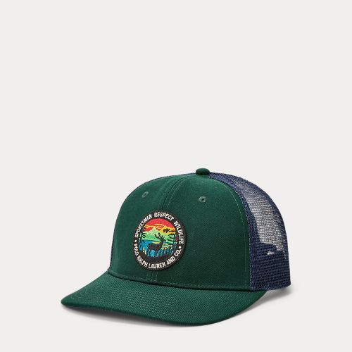 Casquette à patch logo en sergé - Polo Ralph Lauren - Modalova