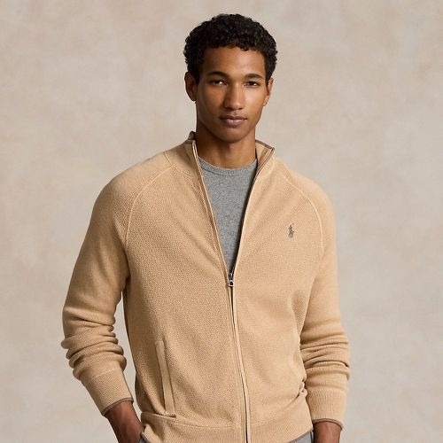 Pull zippé texturé en coton - Polo Ralph Lauren - Modalova