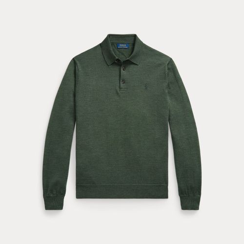 Pull col polo en laine lavable - Polo Ralph Lauren - Modalova