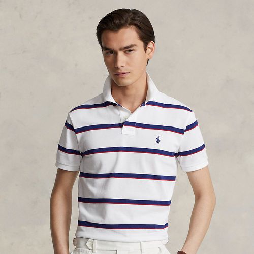 Polo en piqué rayé coupe ajustée - Polo Ralph Lauren - Modalova