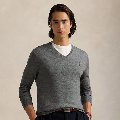 Pull col en V en laine lavable Slim Fit - Polo Ralph Lauren - Modalova