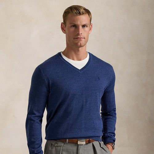 Pull col en V en laine lavable Slim Fit - Polo Ralph Lauren - Modalova