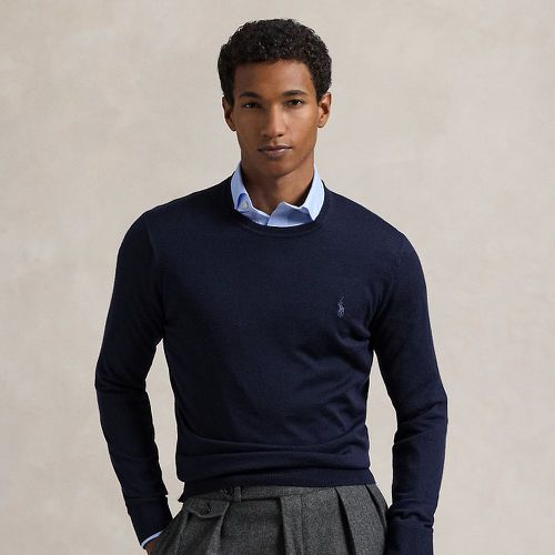 Pull col rond en laine lavable Slim Fit - Polo Ralph Lauren - Modalova