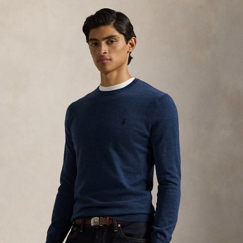 Pull col rond en laine lavable Slim Fit - Polo Ralph Lauren - Modalova