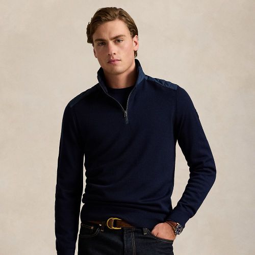 Pull demi-zippé en laine - Polo Ralph Lauren - Modalova