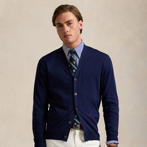 Cardigan col en V en coton - Polo Ralph Lauren - Modalova