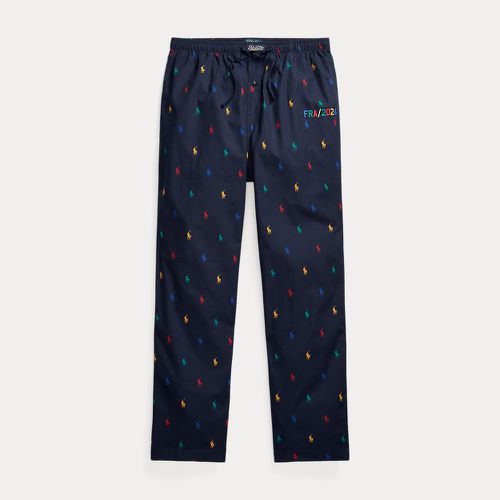 Pantalon de pyjama à poney en popeline - Polo Ralph Lauren - Modalova