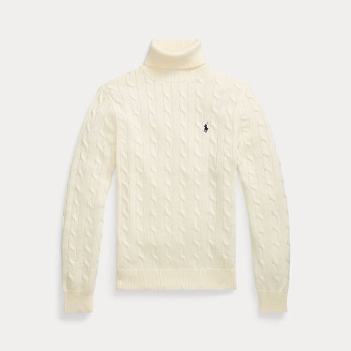 Pull torsadé à col roulé en coton - Polo Ralph Lauren - Modalova