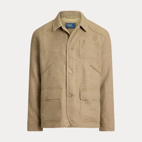 Veste utilitaire en lin à chevrons - Polo Ralph Lauren - Modalova