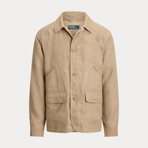 Veste utilitaire en lin à chevrons - Polo Ralph Lauren - Modalova