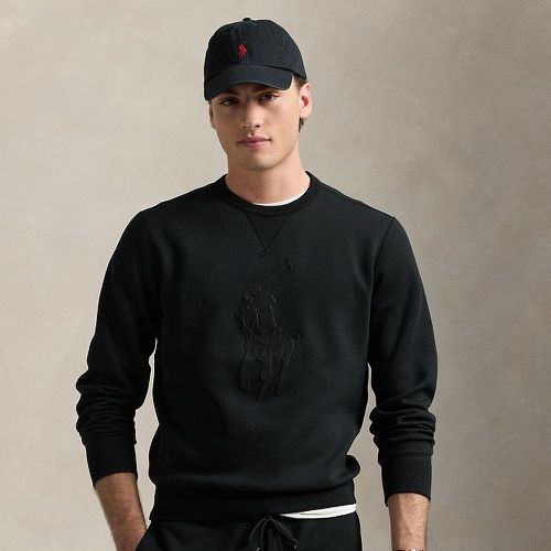 Sweat en maille double à poney en cuir - Polo Ralph Lauren - Modalova