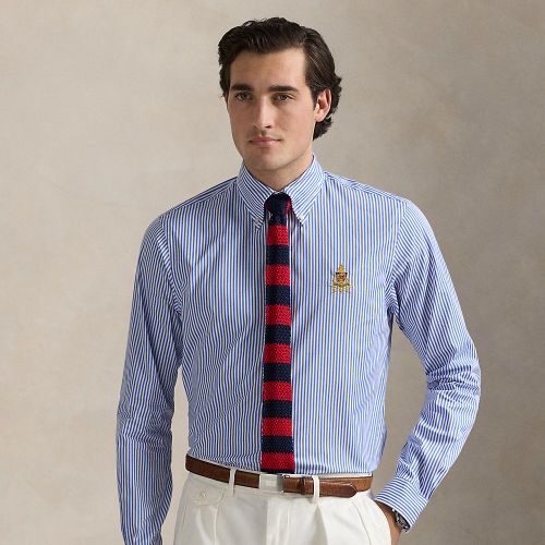 Chemise Custom Fit rayée en popeline - Polo Ralph Lauren - Modalova