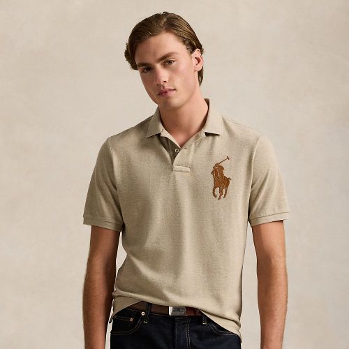 Polo Classic Fit en piqué poney en cuir - Polo Ralph Lauren - Modalova