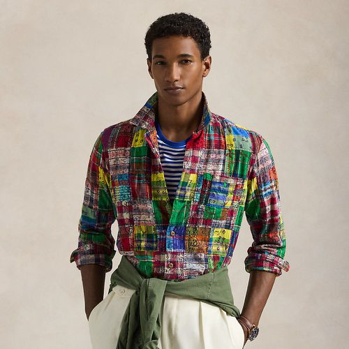 Chemise safari patchwork en coton madras - Polo Ralph Lauren - Modalova