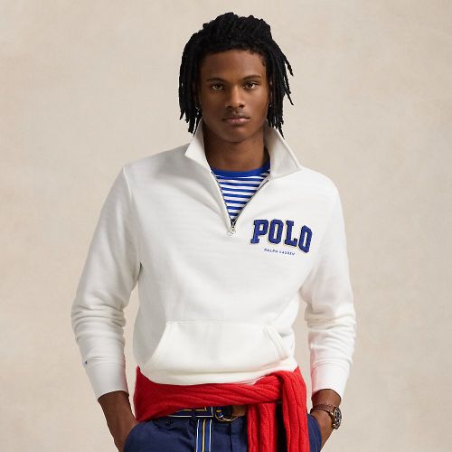 Le sweat à col et à logo RL en molleton - Polo Ralph Lauren - Modalova