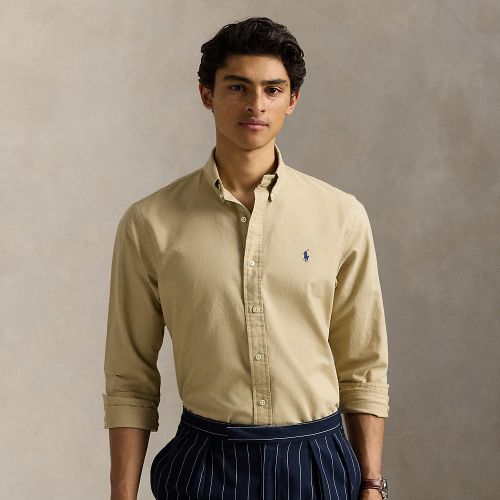 Chemise Oxford ajustée teinte en pièce - Polo Ralph Lauren - Modalova