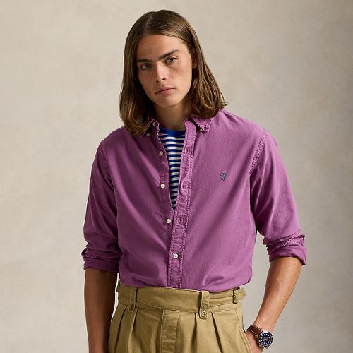 Chemise Oxford ajustée teinte en pièce - Polo Ralph Lauren - Modalova