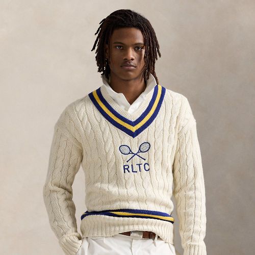 Pull de cricket brodé en coton mélangé - Polo Ralph Lauren - Modalova