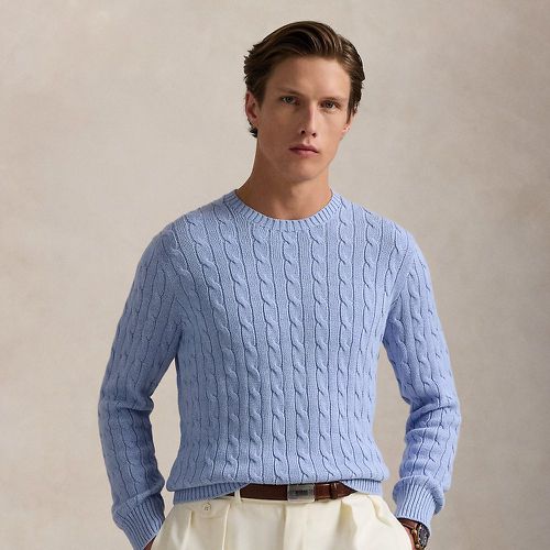 Pull torsadé à col rond en coton - Polo Ralph Lauren - Modalova