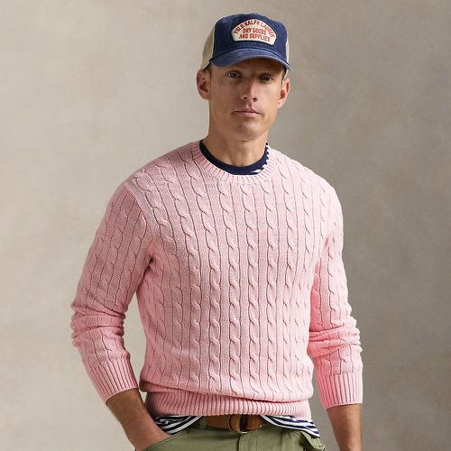 Pull torsadé à col rond en coton - Polo Ralph Lauren - Modalova