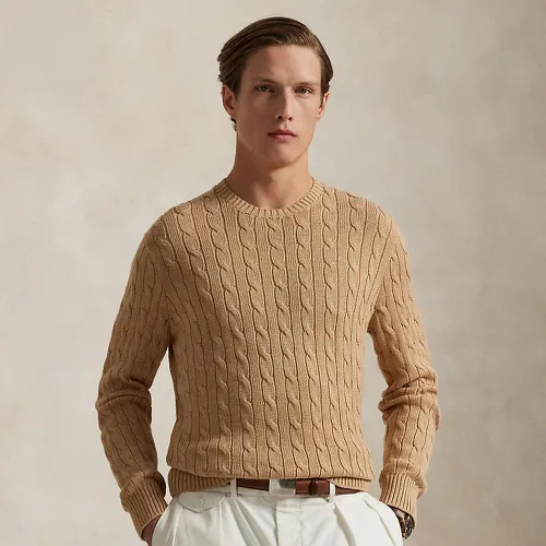 Pull torsadé à col rond en coton - Polo Ralph Lauren - Modalova