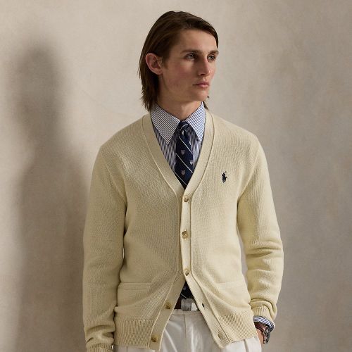 Cardigan col en V en coton - Polo Ralph Lauren - Modalova