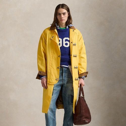 Manteau en sergé à col en velours côtelé - Polo Ralph Lauren - Modalova