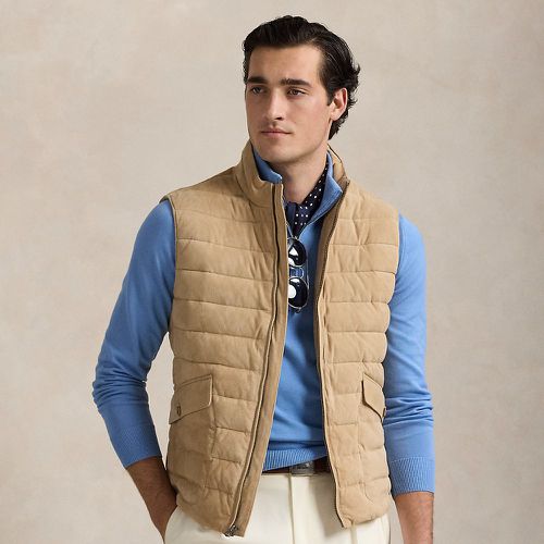 Gilet matelassé en daim - Polo Ralph Lauren - Modalova