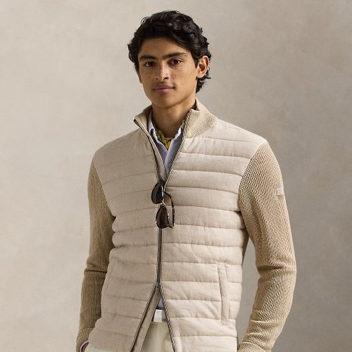 Pull entièrement zippé en lin hybride - Polo Ralph Lauren - Modalova