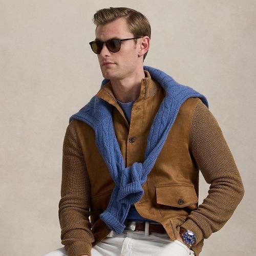 Cardigan hybride en lin - Polo Ralph Lauren - Modalova