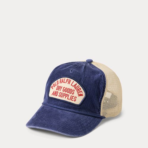 Casquette à patch logo en velours côtelé - Polo Ralph Lauren - Modalova