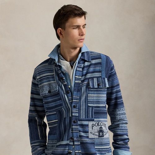 Cardigan à patchwork en coton et lin - Polo Ralph Lauren - Modalova