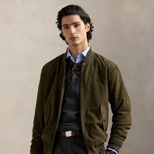 Bomber en daim - Polo Ralph Lauren - Modalova