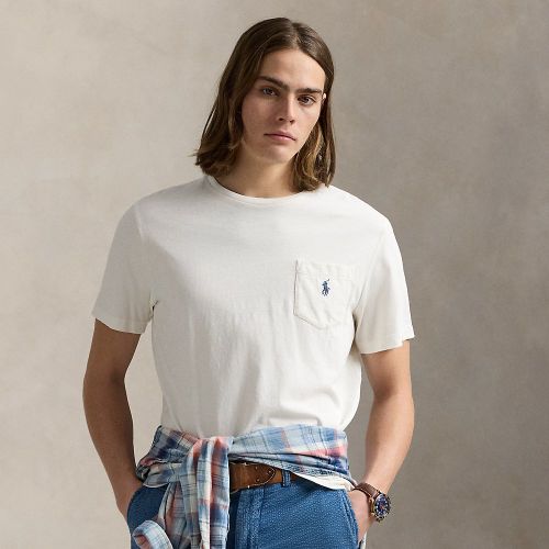 T-shirt à poche Standard en coton et lin - Polo Ralph Lauren - Modalova