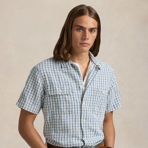 Chemise écossaise classique coton et lin - Polo Ralph Lauren - Modalova