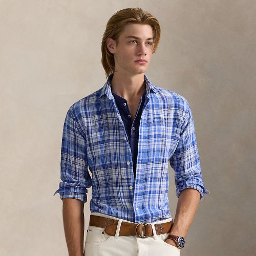 Chemise Classic Fit en lin écossais - Polo Ralph Lauren - Modalova