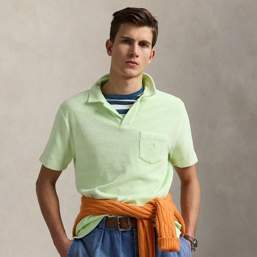 Polo en coton éponge teint aux minéraux - Polo Ralph Lauren - Modalova