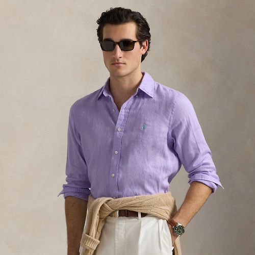 Chemise en lin coupe ajustée - Polo Ralph Lauren - Modalova