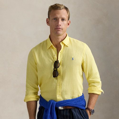 Chemise en lin Custom Fit - Polo Ralph Lauren - Modalova