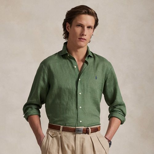 Chemise en lin coupe ajustée - Polo Ralph Lauren - Modalova