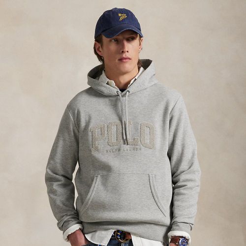 Sweat à capuche maille double à logo - Polo Ralph Lauren - Modalova