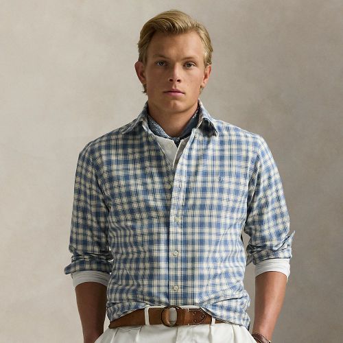 Chemise Oxford ajustée écossaise - Polo Ralph Lauren - Modalova