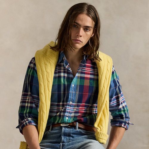Chemise Oxford ajustée écossaise - Polo Ralph Lauren - Modalova