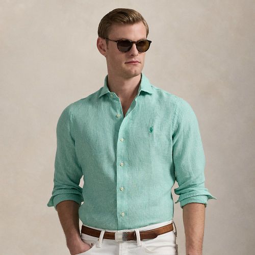 Chemise en lin coupe ajustée - Polo Ralph Lauren - Modalova