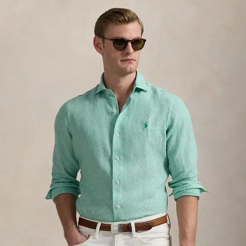 Chemise en lin coupe ajustée - Polo Ralph Lauren - Modalova