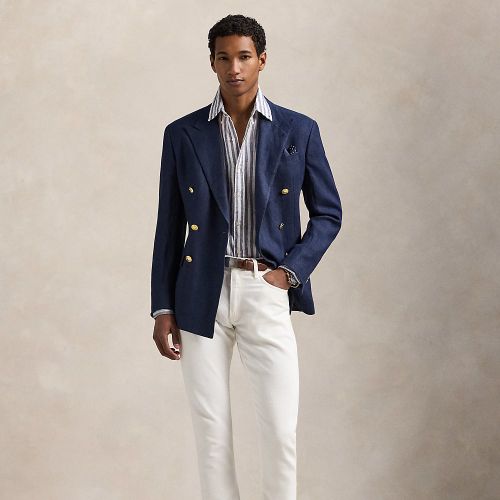 Chemise rayée Custom Fit en lin - Polo Ralph Lauren - Modalova