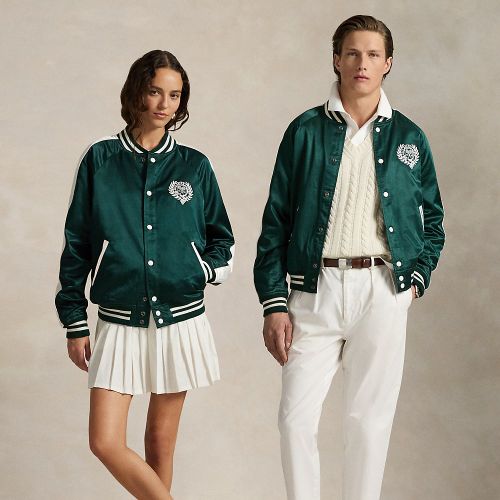 Veste de baseball Wimbledon en satin - Polo Ralph Lauren - Modalova