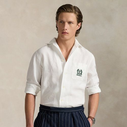 Chemise Wimbledon brodée en lin - Polo Ralph Lauren - Modalova